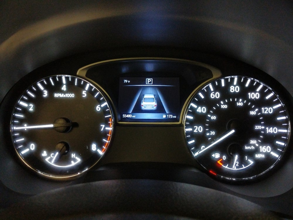 2017 Nissan Altima - Odometer Close Up