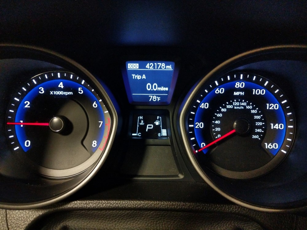 2017 Hyundai Elantra - Odometer Close Up