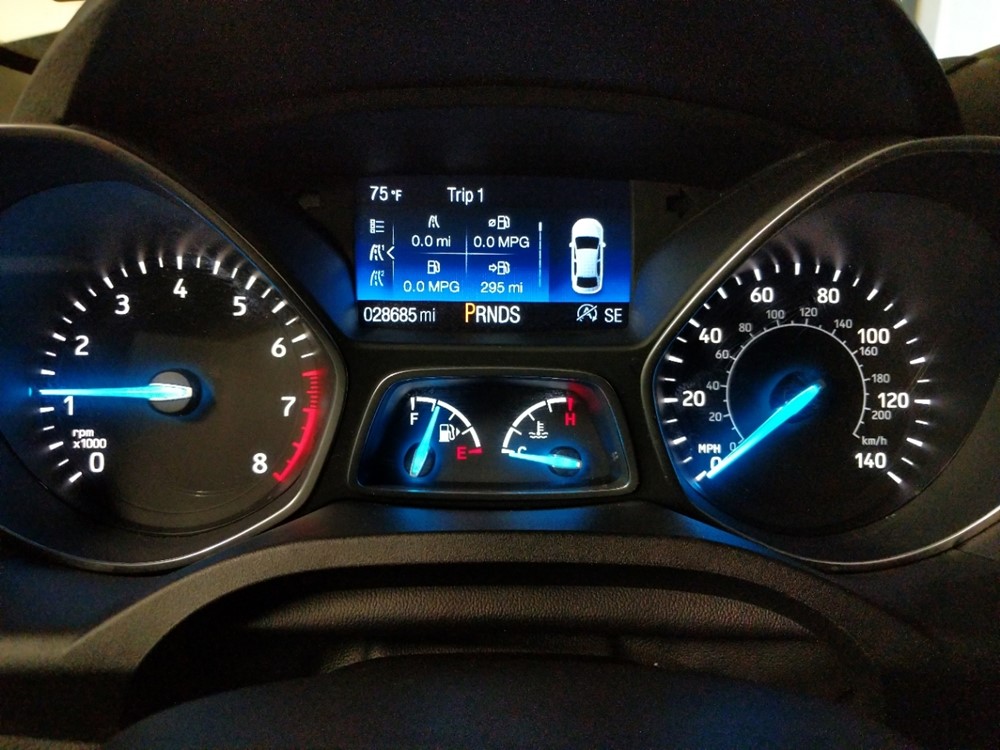 2017 Ford Escape - Odometer Close Up