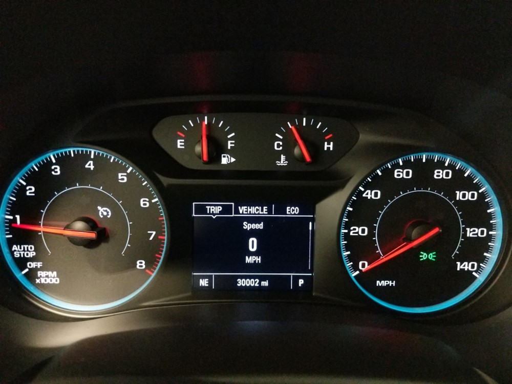 2018 Chevrolet Malibu - Odometer Close Up