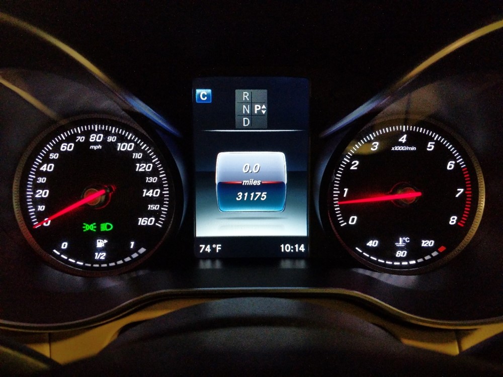 2016 Mercedes-Benz C300 - Odometer Close Up
