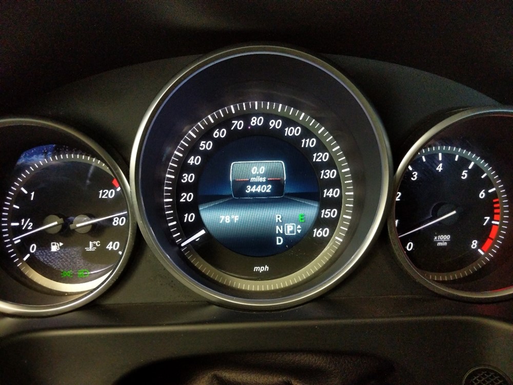 2016 Mercedes-Benz E350 - Odometer Close Up