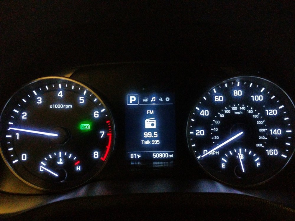 2018 Hyundai Elantra - Odometer Close Up