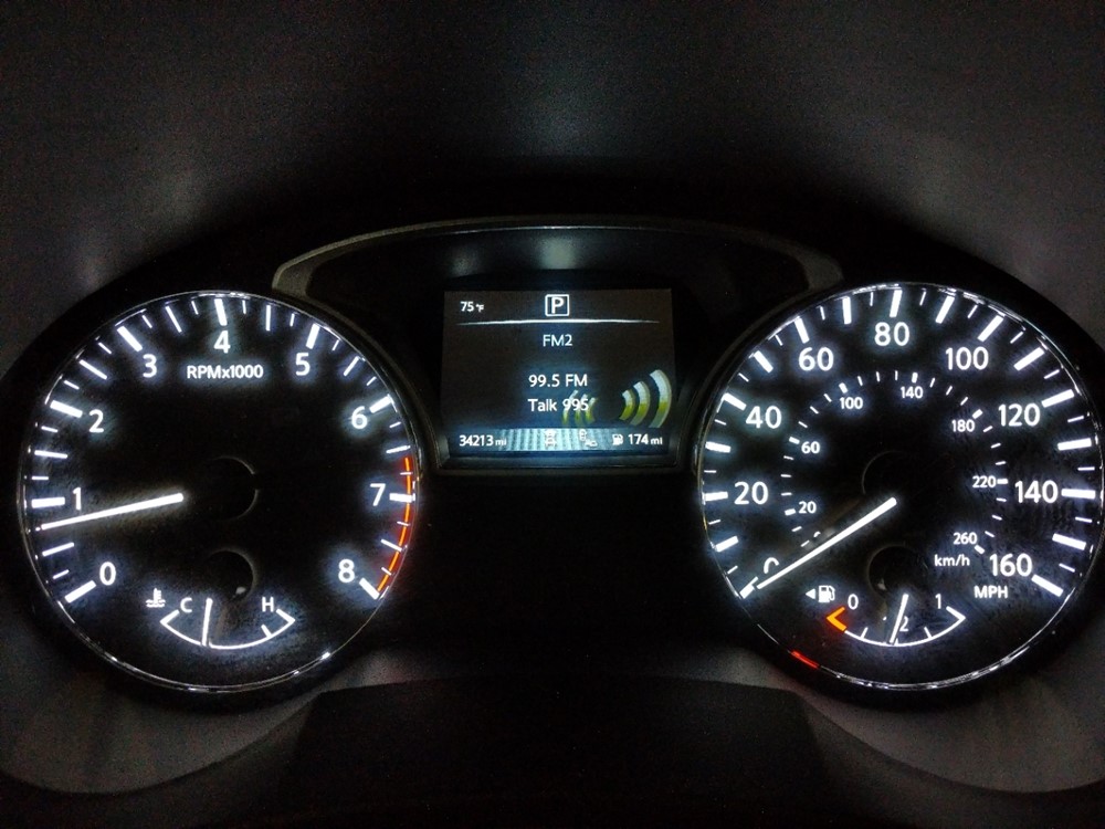 2018 Nissan Altima - Odometer Close Up