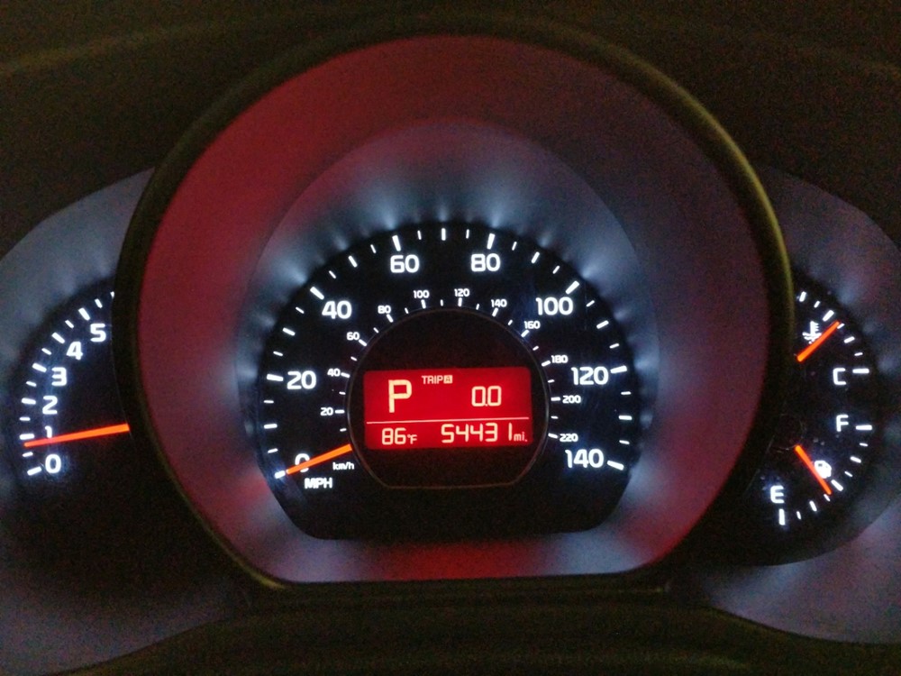 2017 Kia Soul - Odometer Close Up