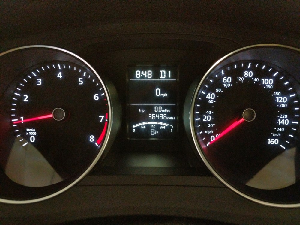2018 Volkswagen Jetta - Odometer Close Up