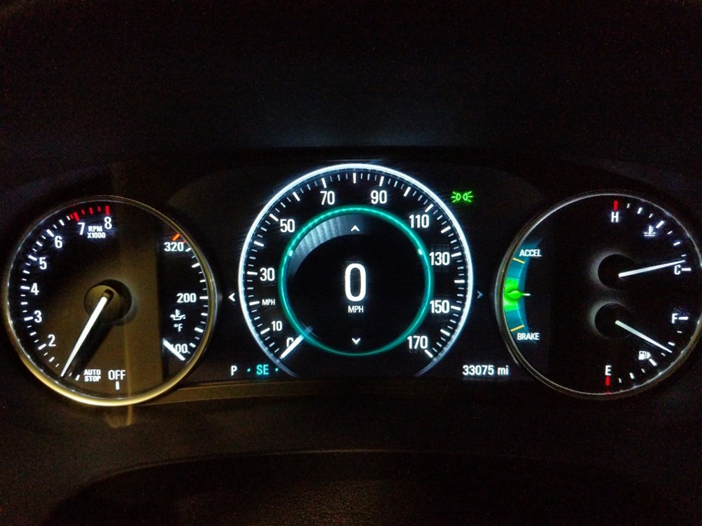 2018 Buick LaCrosse - Odometer Close Up