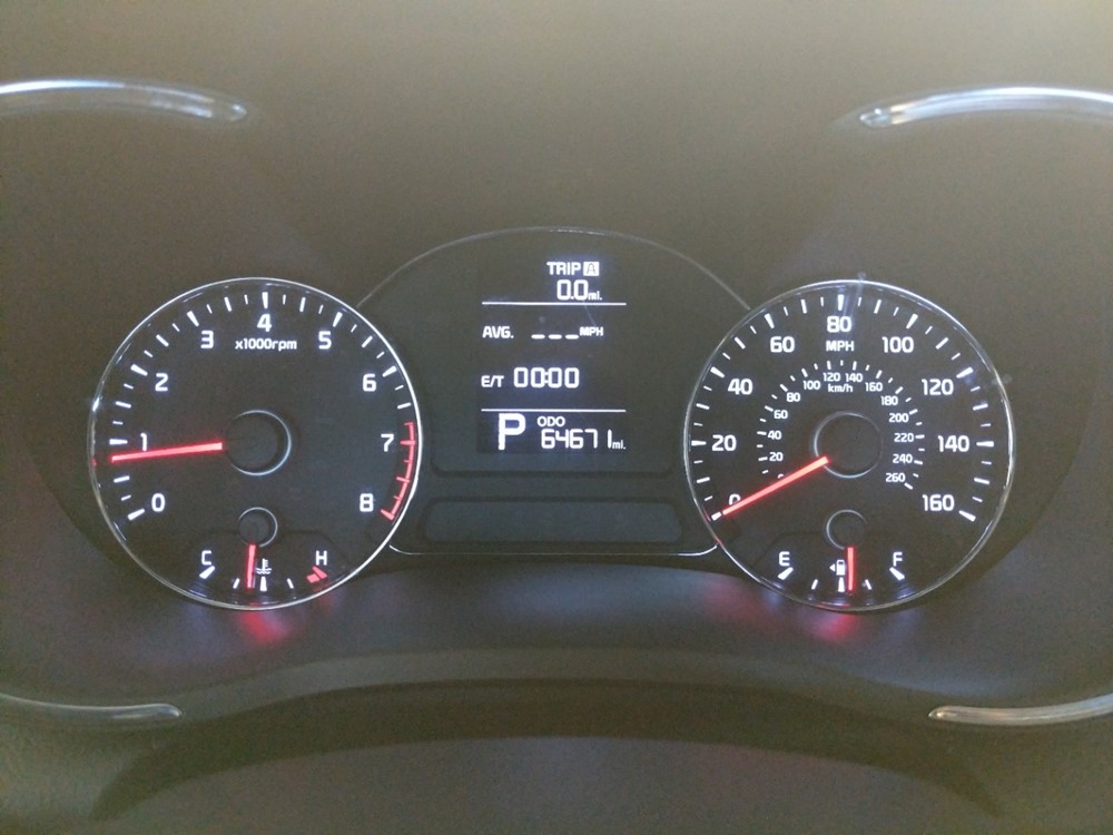 2016 Kia Forte - Odometer Close Up