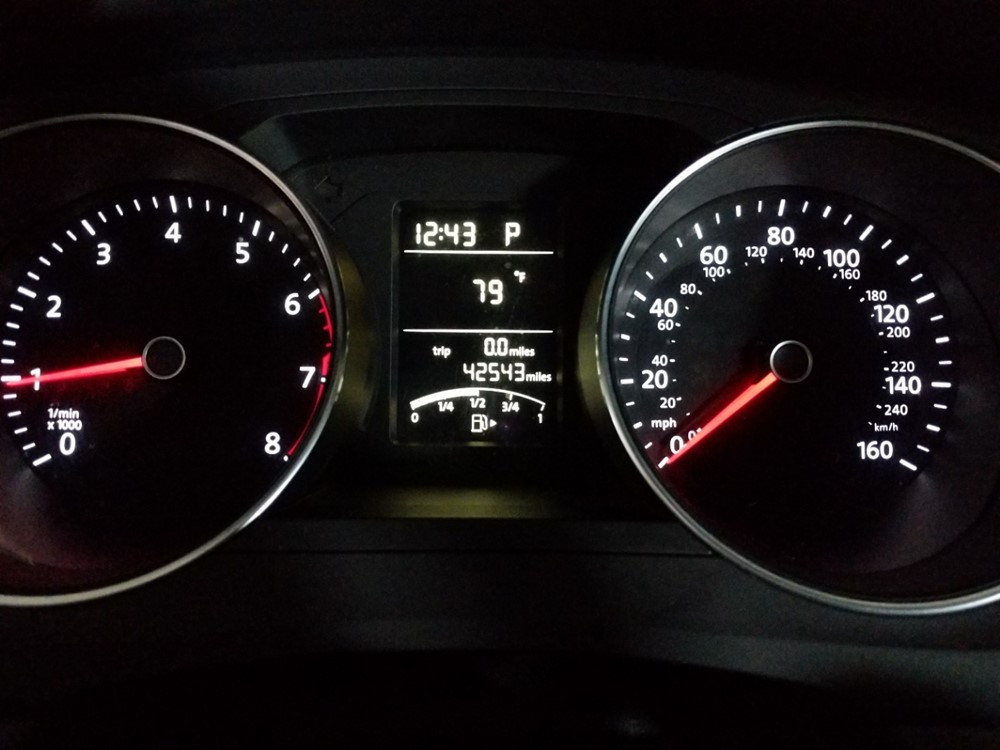 2017 Volkswagen Jetta - Odometer Close Up