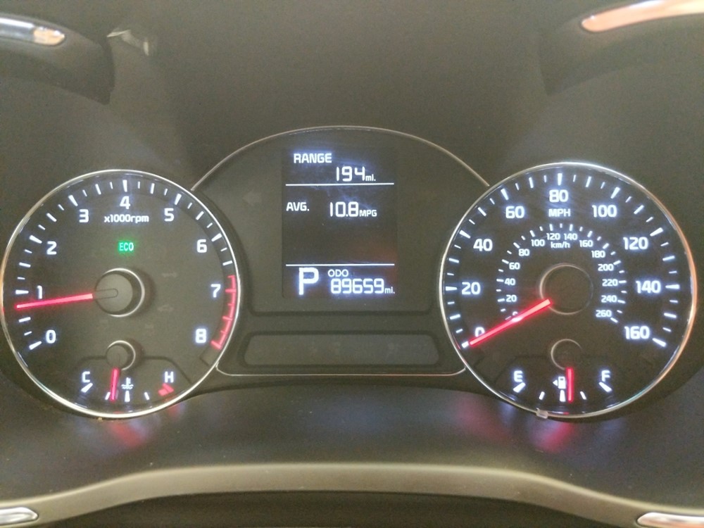 2015 Kia Forte - Odometer Close Up