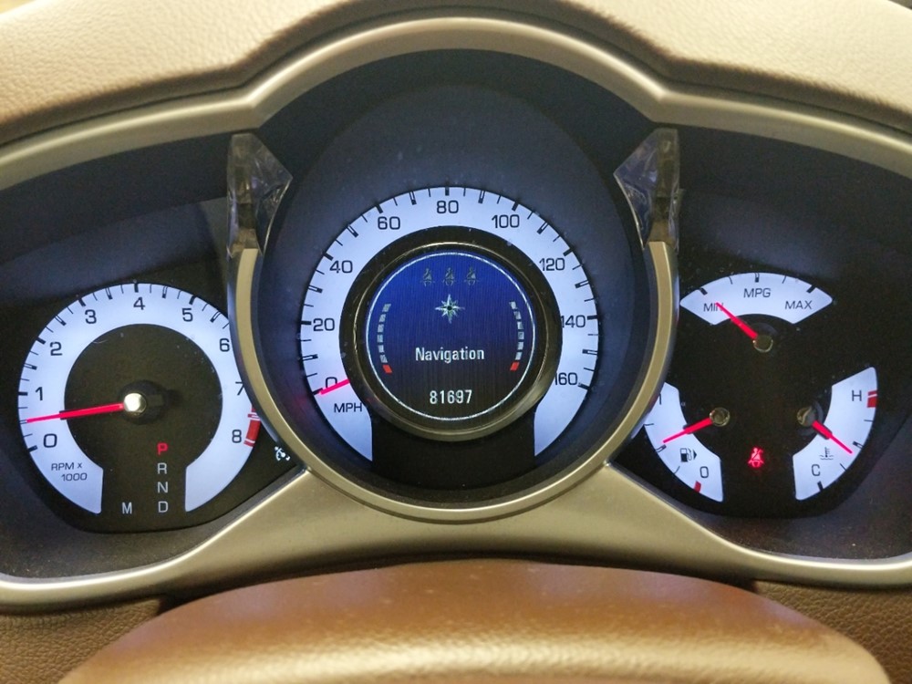 2010 Cadillac SRX - Odometer Close Up