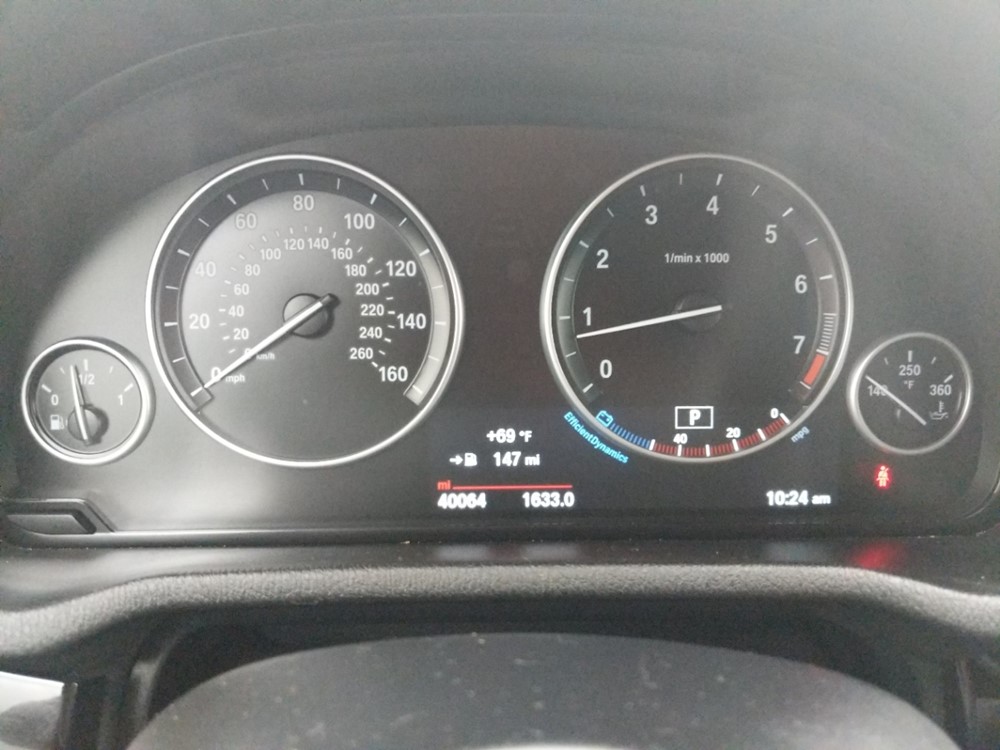 2017 BMW X3 - Odometer Close Up