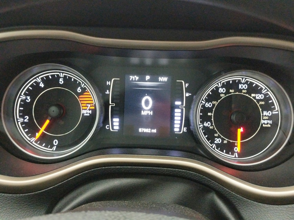 2016 Jeep Cherokee - Odometer Close Up