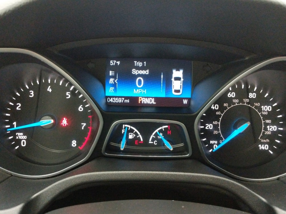 2017 Ford Focus - Odometer Close Up