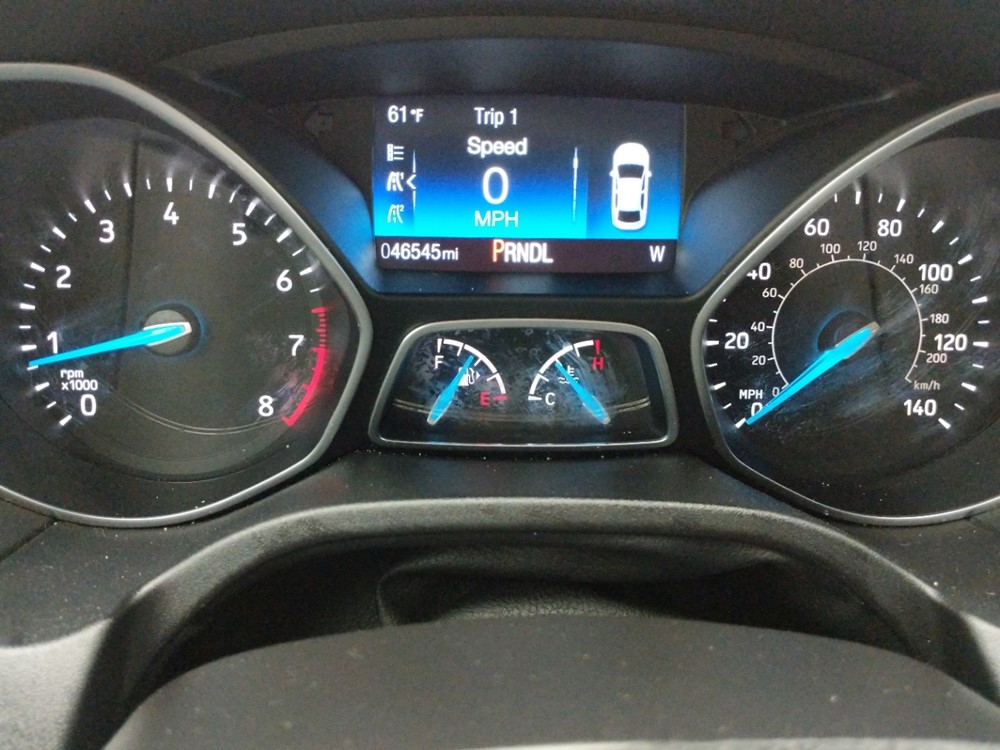 2017 Ford Focus - Odometer Close Up