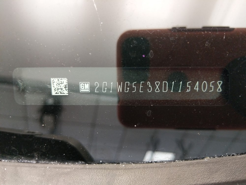 2013 Chevrolet Impala - VIN Plate