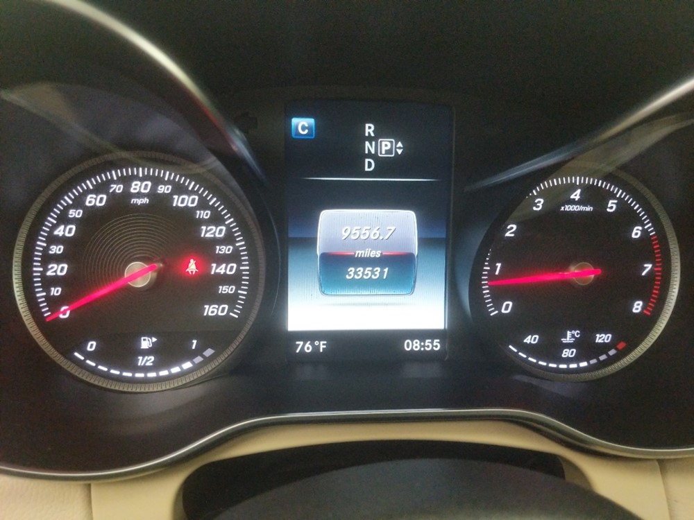 2015 Mercedes-Benz C300 - Odometer Close Up