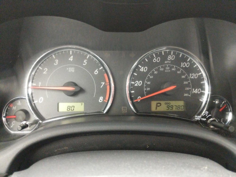 2013 Toyota Corolla - Odometer Close Up