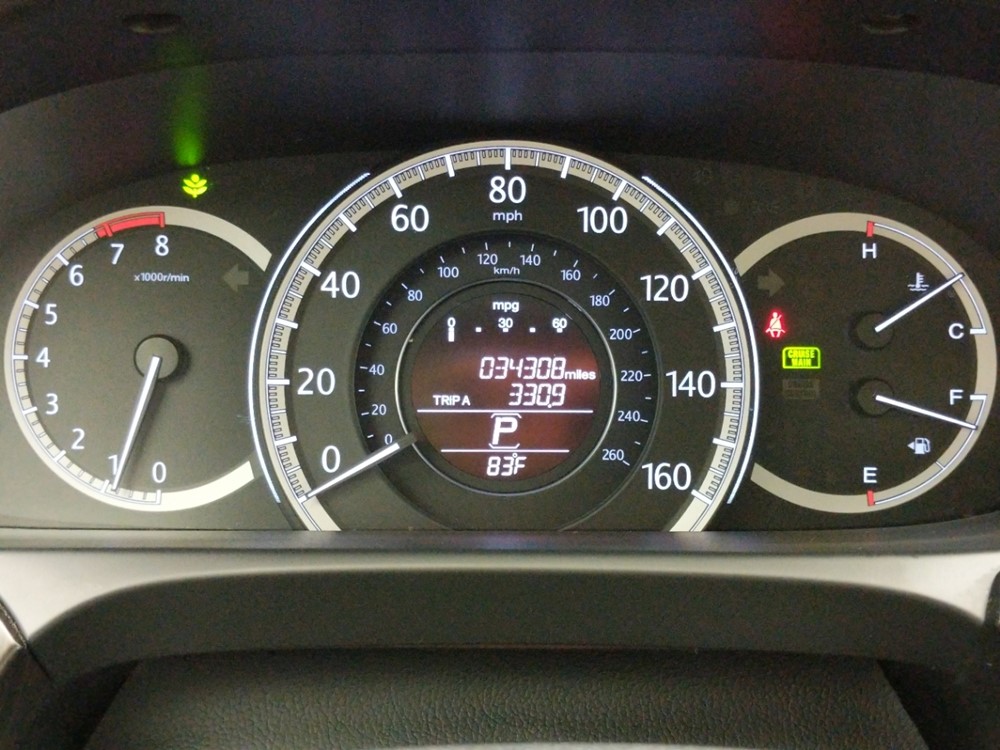 2015 Honda Accord - Odometer Close Up