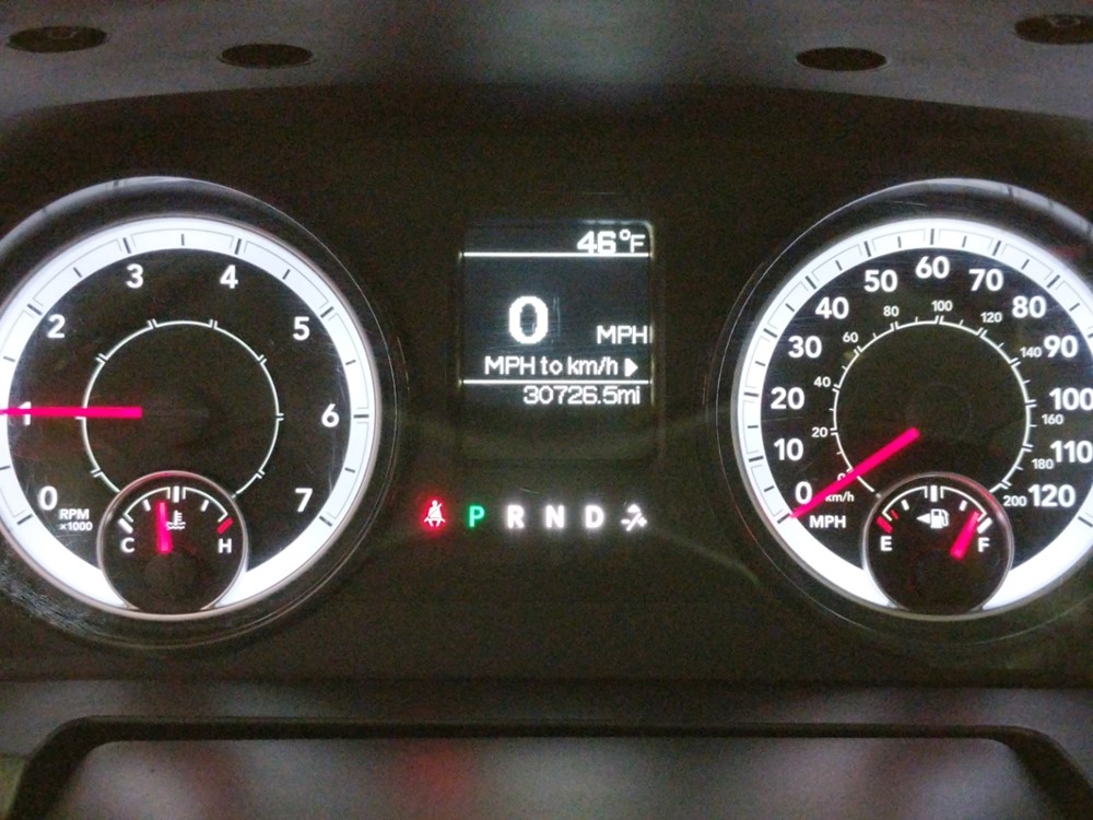 2017 Dodge Ram 1500 - Odometer Close Up
