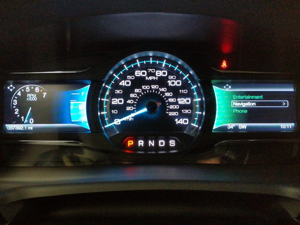 2018 Ford Flex - Odometer Close Up