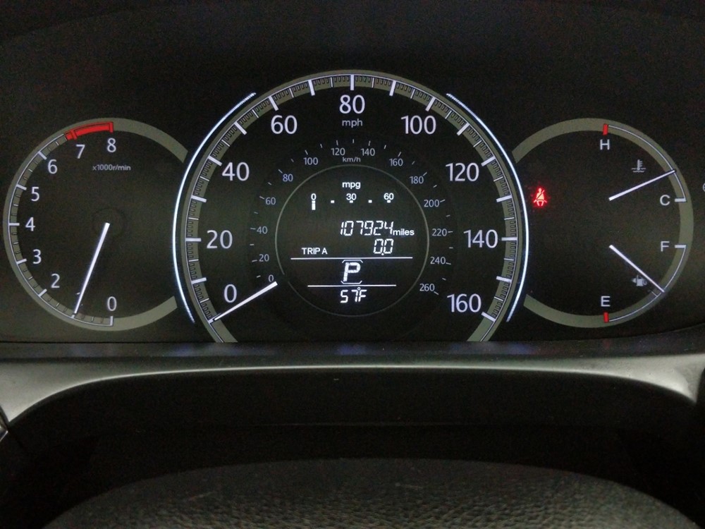 2014 Honda Accord - Odometer Close Up