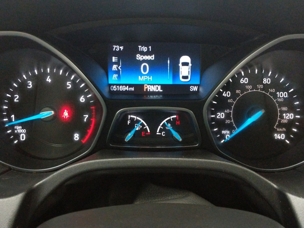 2017 Ford Focus - Odometer Close Up