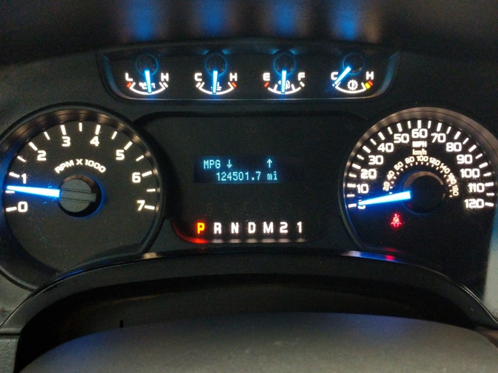 2014 Ford F-150 - Odometer Close Up