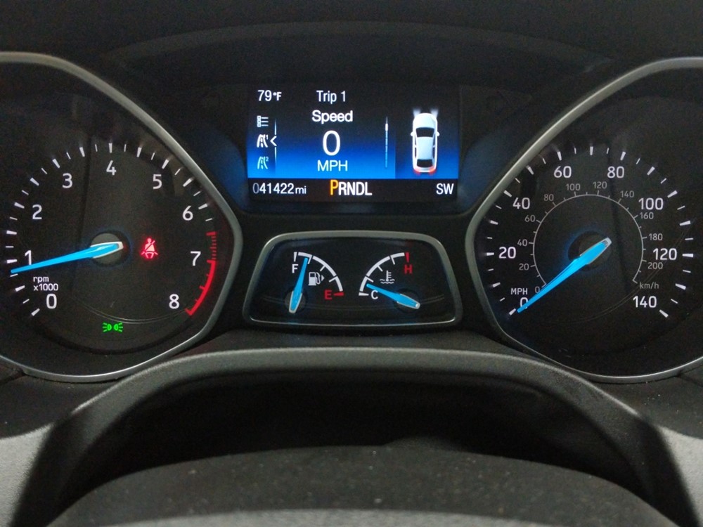 2017 Ford Focus - Odometer Close Up