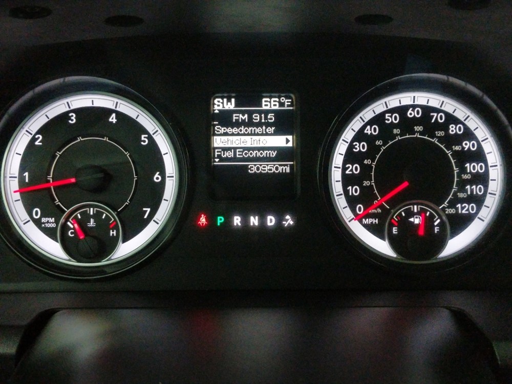 2017 Dodge Ram 1500 - Odometer Close Up