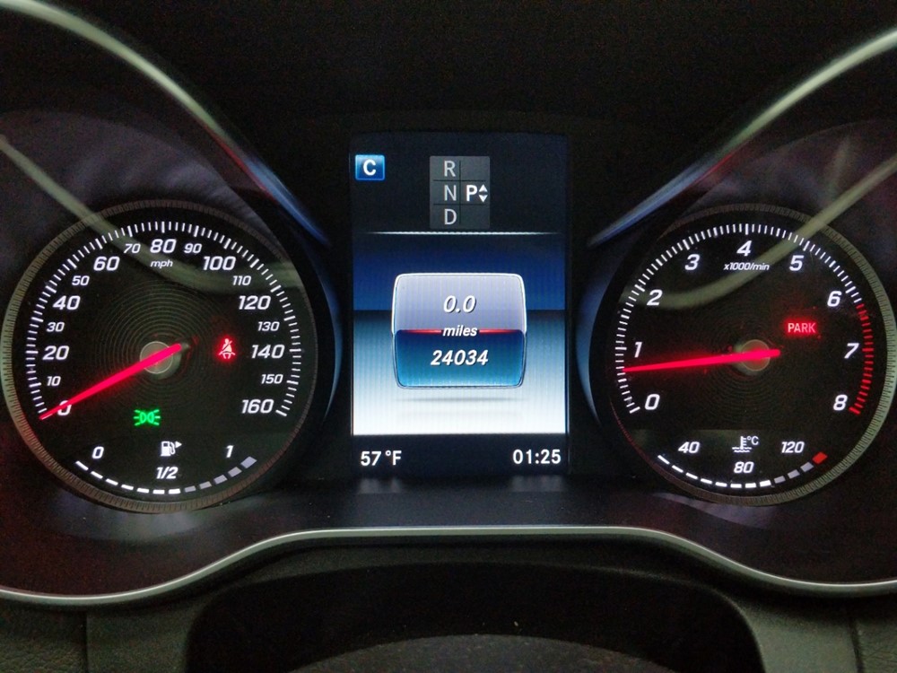 2016 Mercedes-Benz C300 - Odometer Close Up