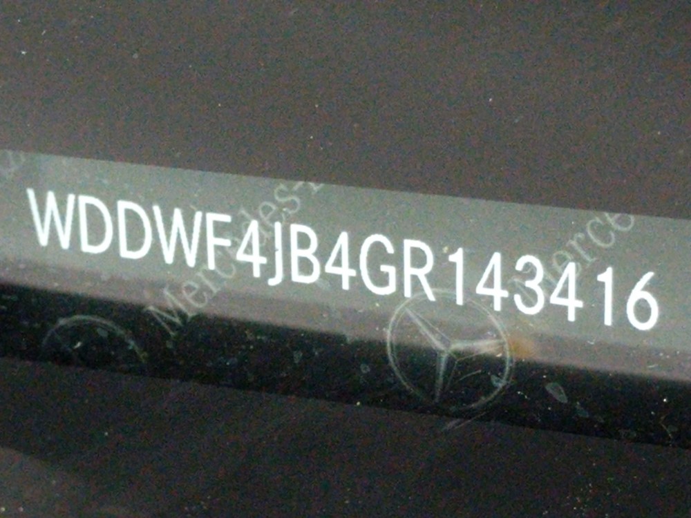 2016 Mercedes-Benz C300 - VIN Plate