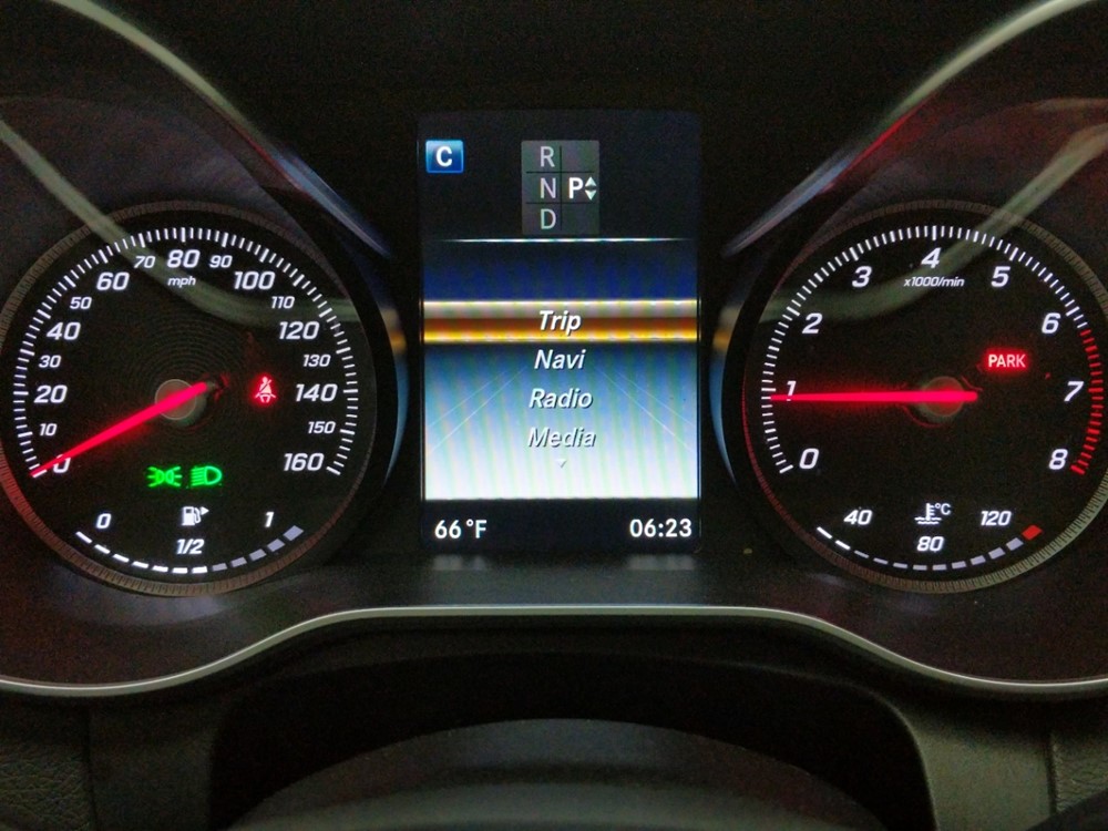 2016 Mercedes-Benz C300 - Odometer Close Up