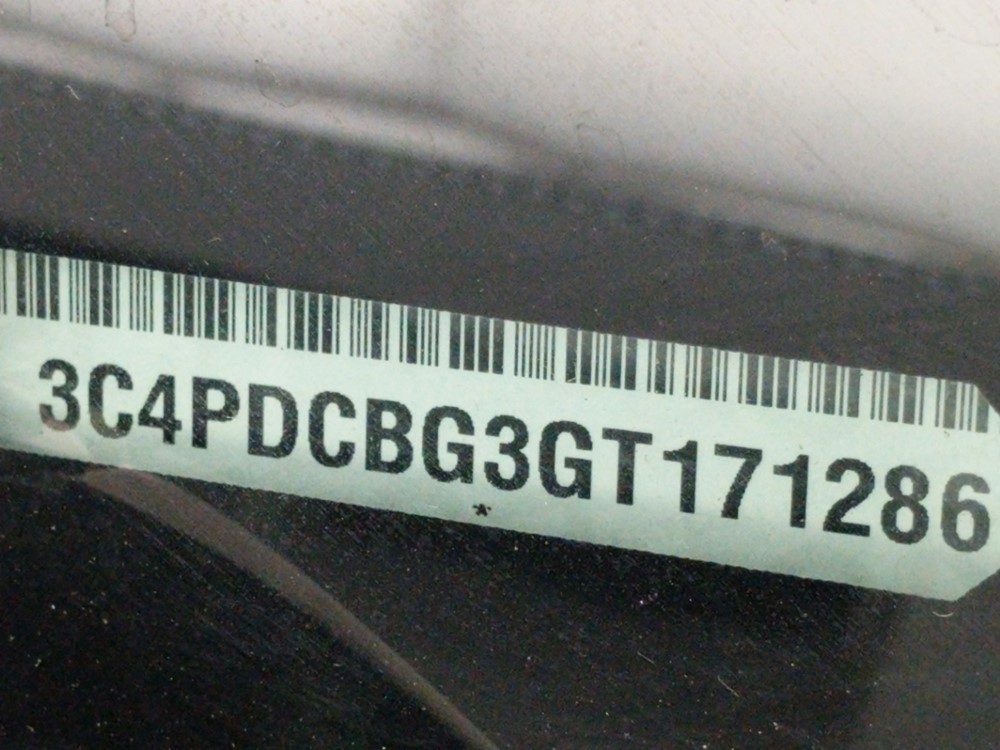 2016 Dodge Journey - VIN Plate