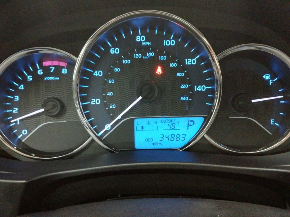 2016 Toyota Corolla - Odometer Close Up