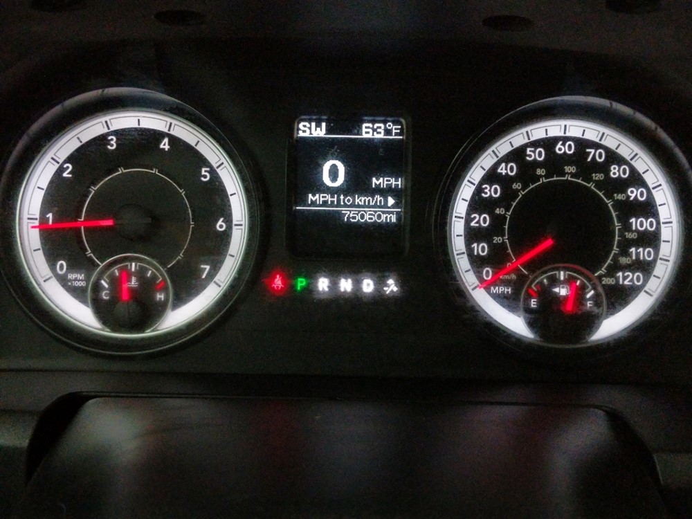2016 Dodge Ram 1500 - Odometer Close Up