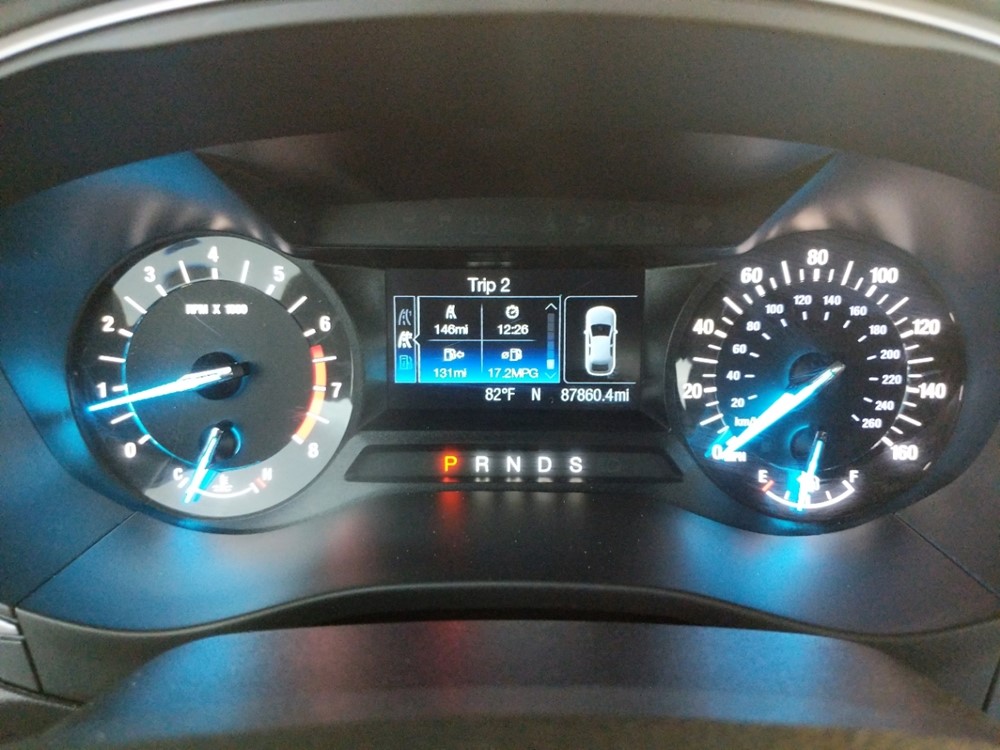 2016 Ford Fusion - Odometer Close Up