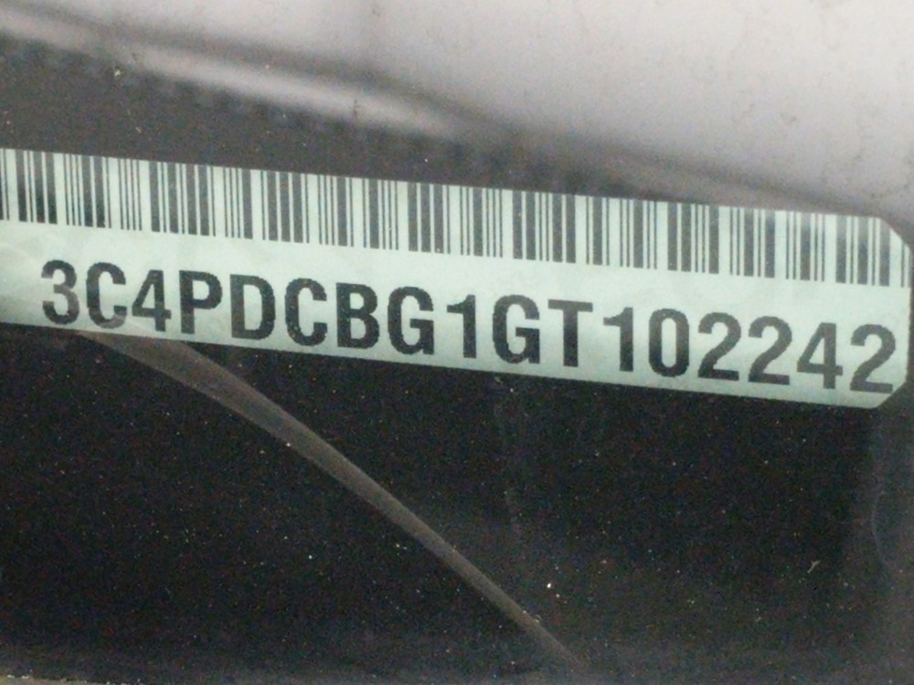 2016 Dodge Journey - VIN Plate
