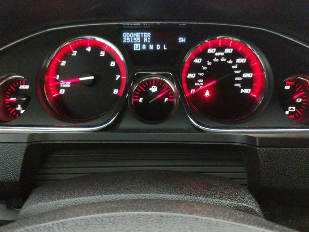 2016 GMC Acadia - Odometer Close Up