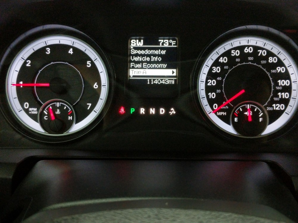 2014 Dodge Ram 1500 - Odometer Close Up