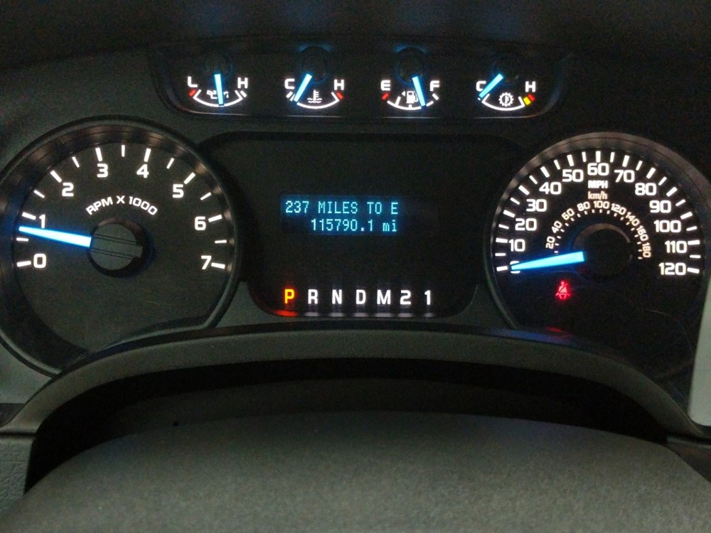 2011 Ford F-150 - Odometer Close Up