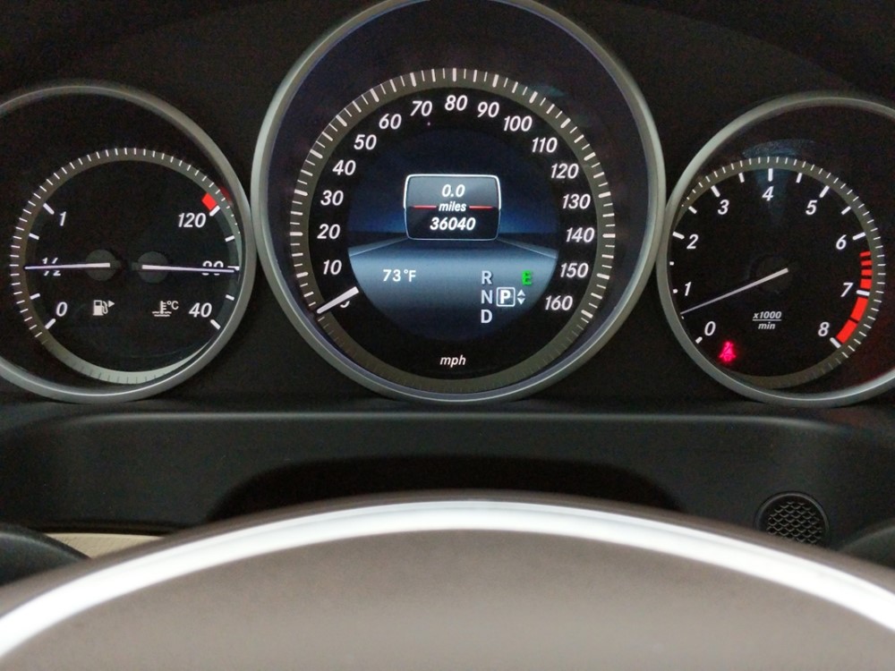 2016 Mercedes-Benz E350 - Odometer Close Up