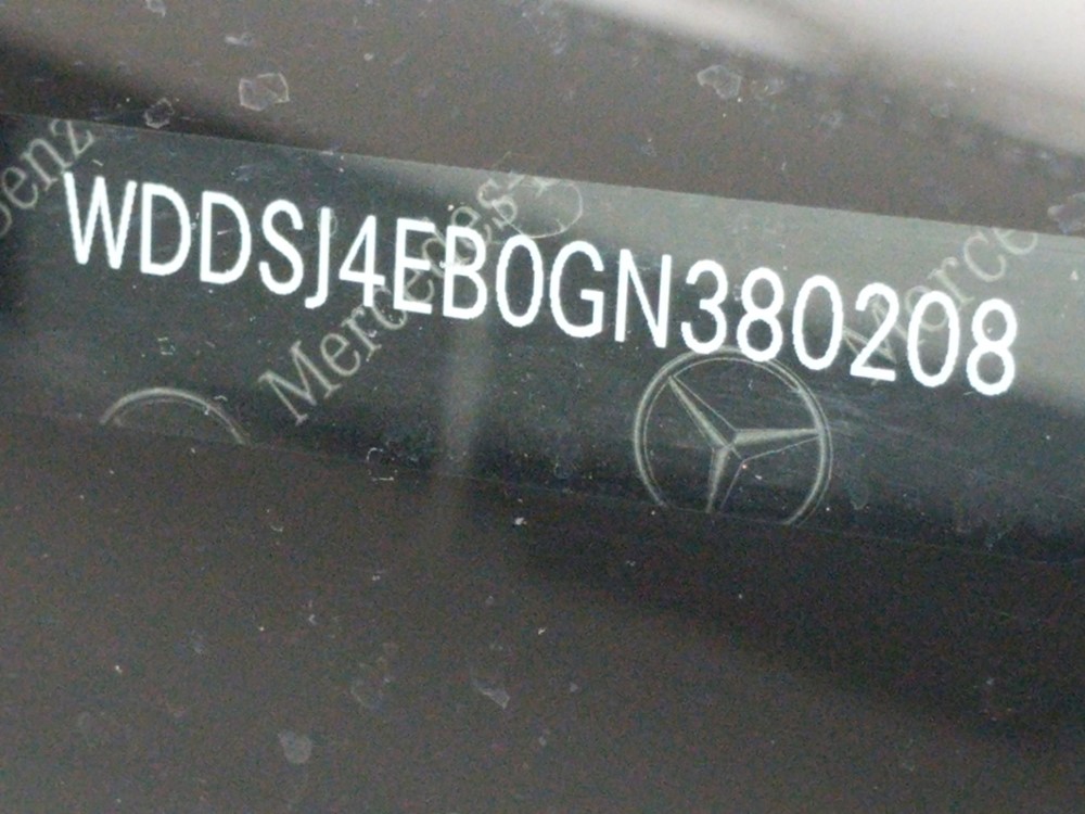 2016 Mercedes-Benz CLA250 - VIN Plate