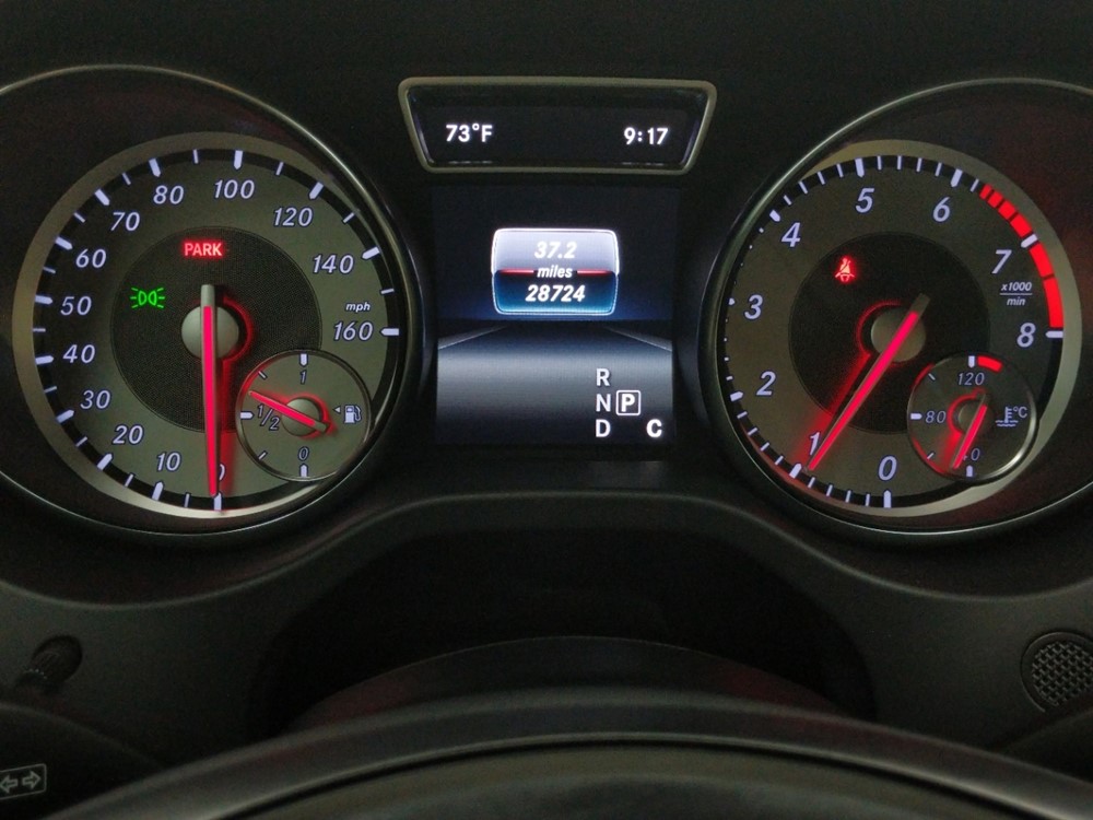 2016 Mercedes-Benz CLA250 - Odometer Close Up