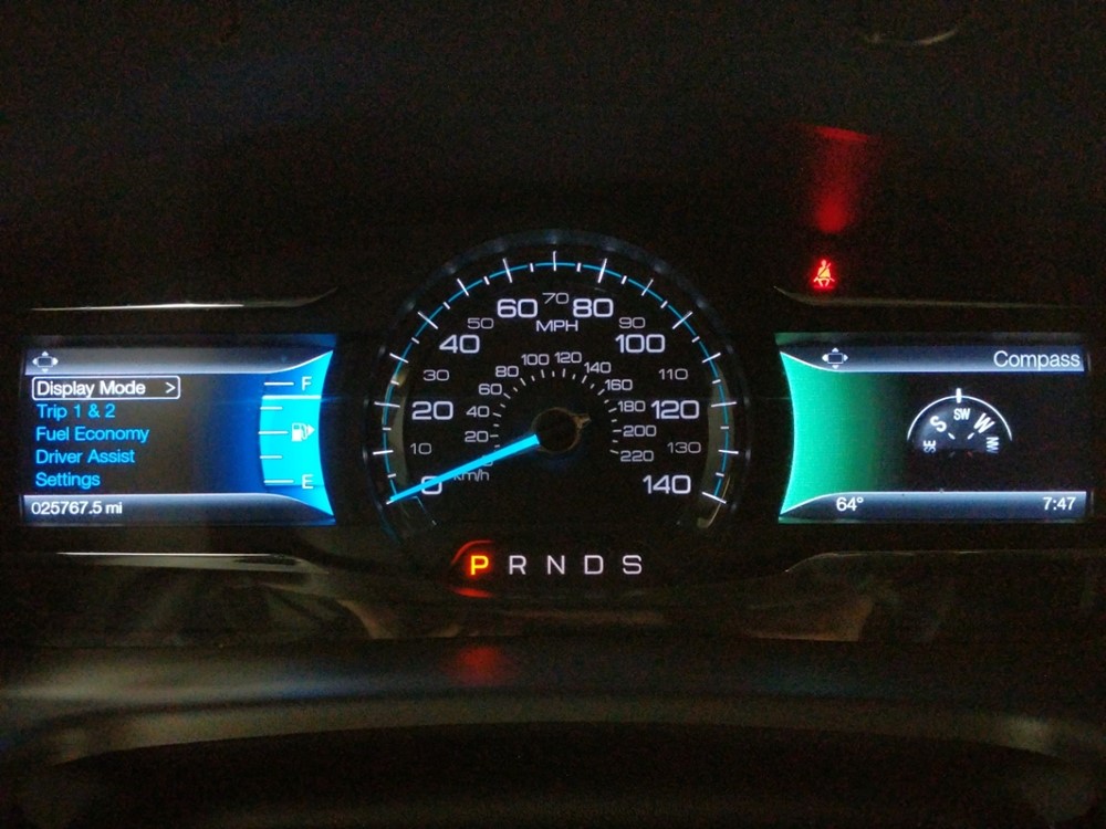 2017 Ford Flex - Odometer Close Up