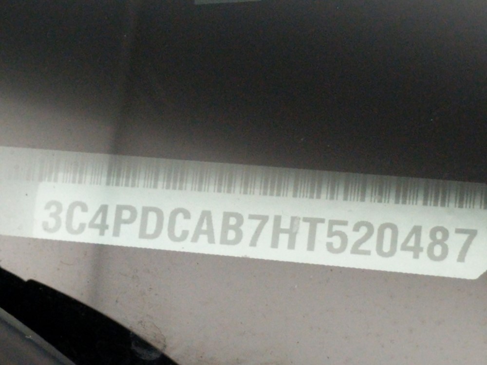 2017 Dodge Journey - VIN Plate