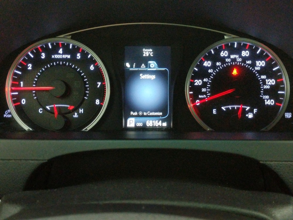 2016 Toyota Camry - Odometer Close Up