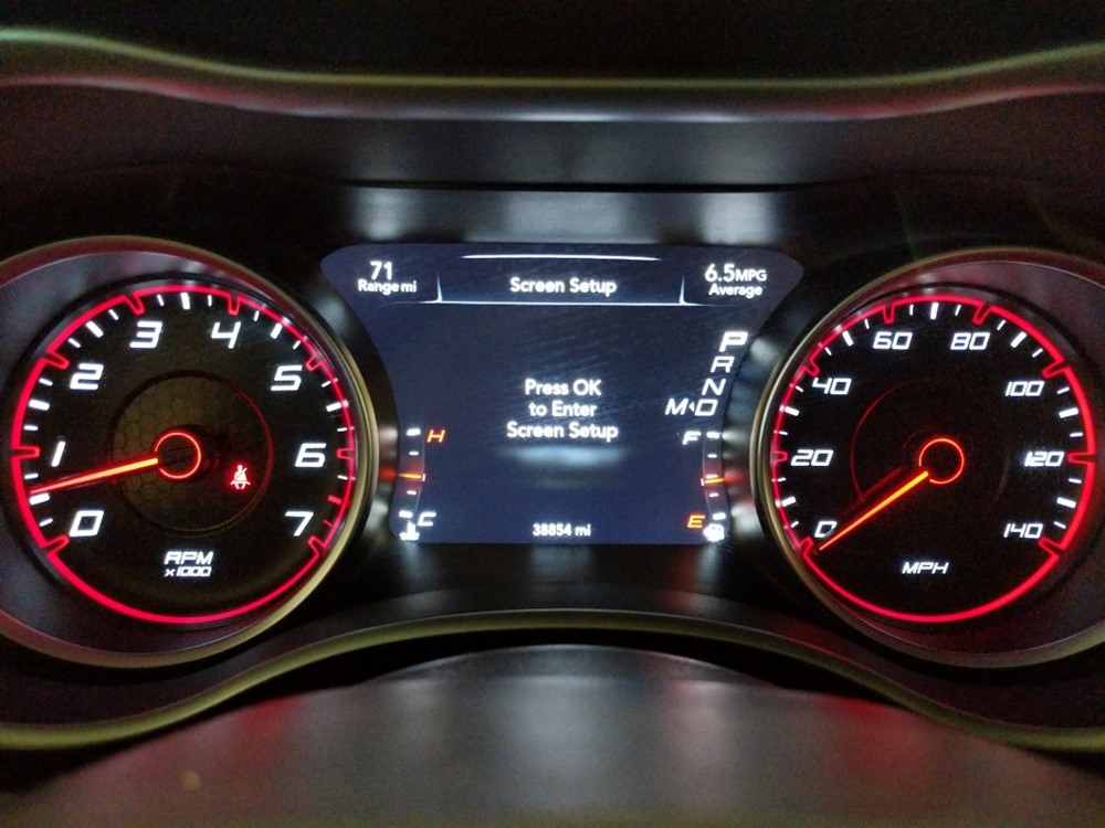 2015 Dodge Charger - Odometer Close Up