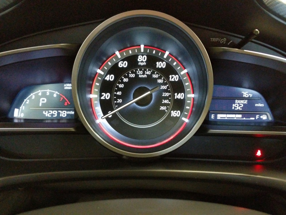 2015 Mazda Mazda3 - Odometer Close Up