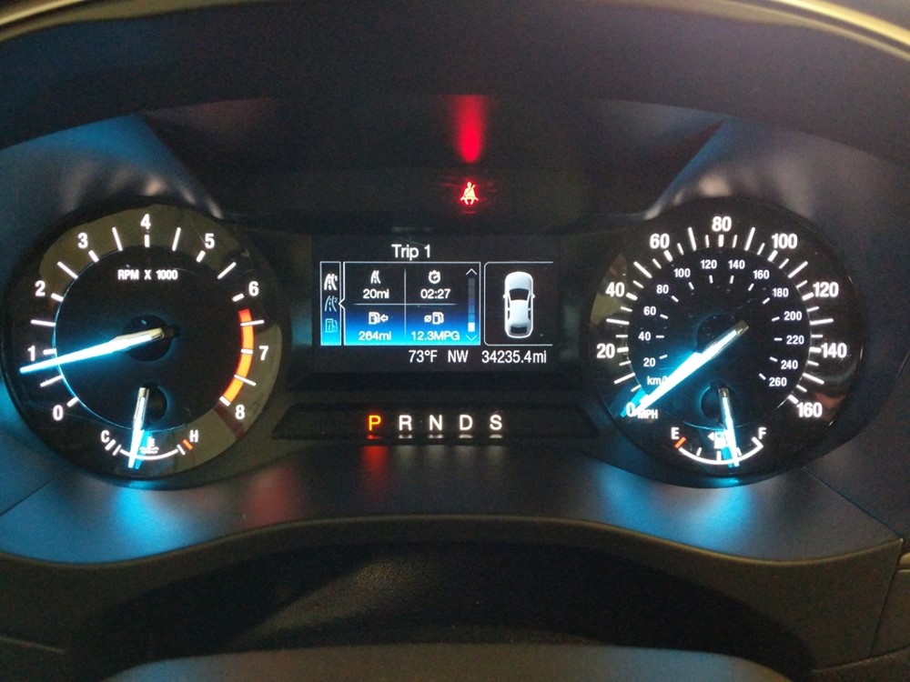2016 Ford Fusion - Odometer Close Up